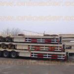 Three Axle 60-Ton Lowboy Trailer Truck In Truck Semi Trailers or Semi-trailer Trucks With Hydrauli , semi remolque de cama baja-BM9460
