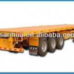 3 Axle 40FT Container Flatbed Trailer Truck Semi Trailer With 8 Container Locks For Sale-AW20140203001
