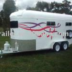 Chinese made Luxury 2 horse straight load trailer for Australia-2HSL