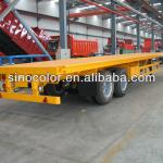New Model 3 Axles 40ft Flatbed Container Semi-trailer for sale