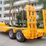 2 Axles Low bed truck trailer/trailer truck for sale