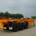 40 feet 3 axle skeleton container transportation semi trailer with air suspension