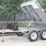 galvanized tandem tipping/tilting trailer