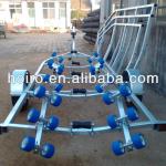 heavy duty single hydraulic alxe boat trailer