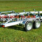 7.6Heavy duty tandem axles Hydralic Brakes aluminum Boat Trailer