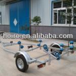 Hot dip galvanized boat trailer with wobbly rollers-HRHG1719SH