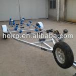 Hot dip galvanized boat trailer with wobbly rollers for sale-HRHG1719SH