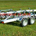 7.6 M Heavy duty tandem axles aluminum Boat Trailer