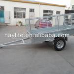 Galvanized cage farm box trailer