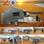 Simple hard floor camper trailer HFC05 car trailer China with 15&quot; tyre