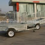 cage trailer - single axle hot dipped galvanized-