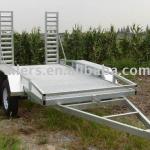 tandem car trailer with ramp