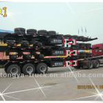 3 axle flatbed container transport semi trailer