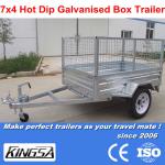Kingsa CE approved galvanised 7x4 transport atv trailer