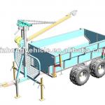 Timber Trailer with Crane&amp;Box for ATV (LZT-001)