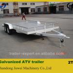Shock price! galvanized 2t trailer with elcetronic brake