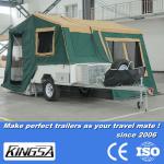 Kingsa UPGRADED fast rear folding hard floor small camping trailers for sale