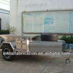 Stainless steel tent camping trailer with full accessories