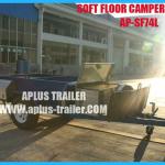 Off road Soft floor camper trailer with kitchen caravan-AP-SF74B