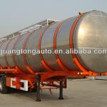aluminum alloy flammable liquid tank transportation semi trailer