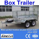 Kingsa CE approved galvanised 8x5 small strong box trailer