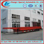 Multi axle hydraulic low bed trailer,low bed semi trailer,excavator trailer-CLW