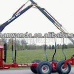 professional timber trailer/log grabber trailer/wood trailer-ZMJ