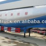 Low density of powder material transport tank large volume tri-axle semi trailer