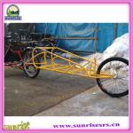 China cheap price recumbent bike / tricycle trailer / bike cargo carrier