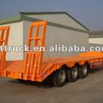 3 axle 50 ton Lowbed Semi Trailer used in transportation machinery