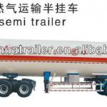 * 52.6m3 3 Axle LNG Tanker Semi-trailer
