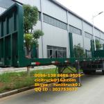 flated semi trailer with 2 axles-