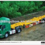 container semi trailer with 3 axles