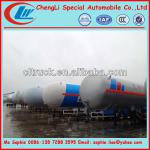 3 axles 58.5cbm lpg toroidal tank the biggest LPG tanker trailer