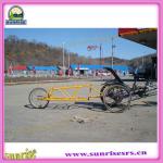 China cheap price three wheels recumbent bike trailer for baggage carrier