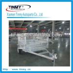 Utility trailers with cage