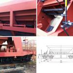 Four-Axis Self-Discharging Hopper-Dozator 426V Freight Wagons