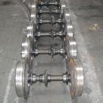 rail wheelset for narrow gauge electric locomotives-