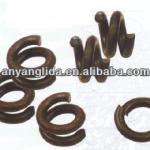 Double spring washers for railway/railway tie plate