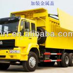 6*4 Hydraulic cover dump truck with cover-ZZ5311CLXK4461V