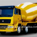 Concrete Mixer Transporting Truck