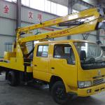 12-14m aerial platform telescopic street high-working operation truck