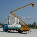 With 14m Aerial Platform DFAC 7cbm Sprinkling Truck