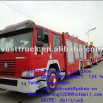 HOWO 4*2 water and foam 8T fire fighting truck