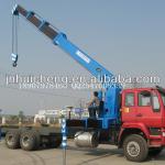 371hp 6*4 howo truck with crane transportation trader 11