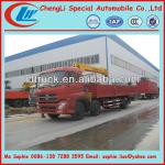 dongfeng 6x2 truck mounted crane, truck with crane, mobile crane