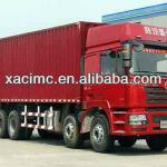 welcomed SHACMAN D&#39;Long 8*4 cargo box truck