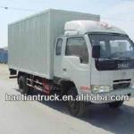 Dongfeng small white box van truck for supermarket