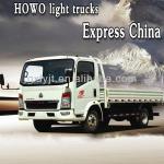 china 5 ton sinotruk 4*2 howo light trucks