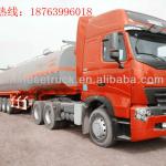 6x4 prime mover with fuel tanker semi trailers